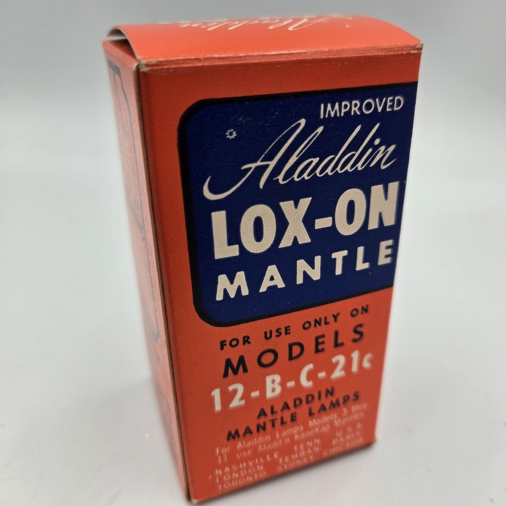 Vintage ALADDIN LOX-ON MANTLE for 12-B-C-21c Models # 24203 New Old Stock